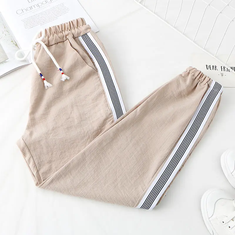 

Sportswear Loose Summer Thin Casual Ice Lantern Women's PANTS LEGGINGS New Students