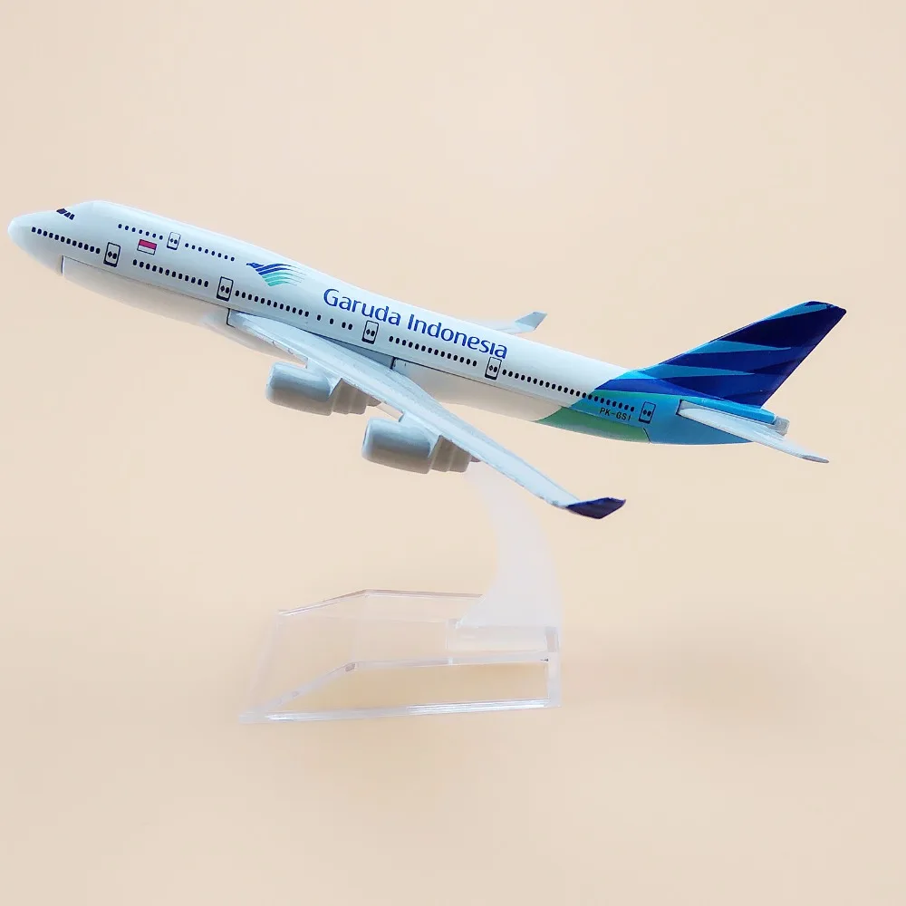 16 см Air Garuda Indonesia B747 Boeing 747 Airways Airlines металлический сплав модель самолета литой под