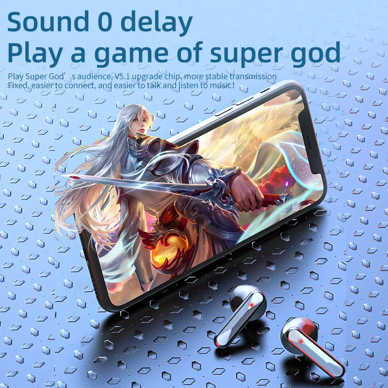 Фото Tws-наушники, tws 5,1, зеркальные, спортивные, водонепроницаемые, беспроводные, с зарядным боксом 2000 мА · ч, с микрофоном №3