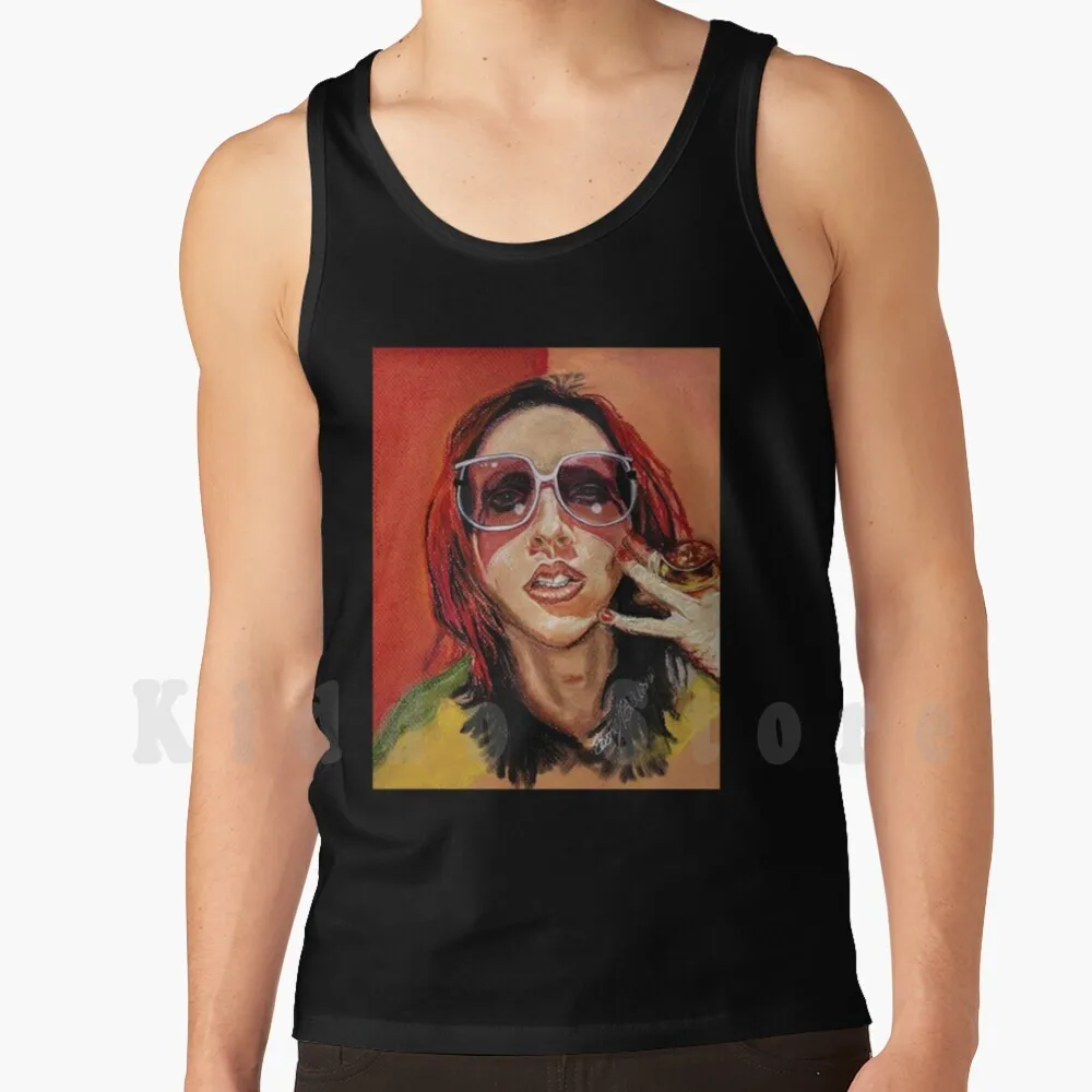 Психоделические готические майки жилеты 100% хлопок Мэрилин Мэнсон фан-арт