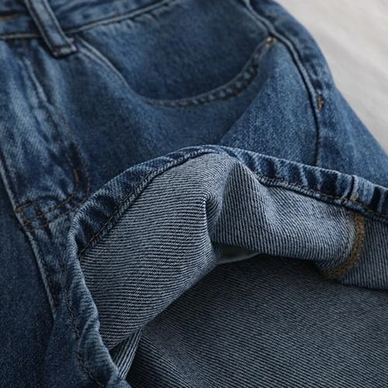 

Women Shorts A-line Wide Leg Denim Summer Slender Vintage Dark Blue Leisure Korean Style Chic Fashion Hot Girls All-match New