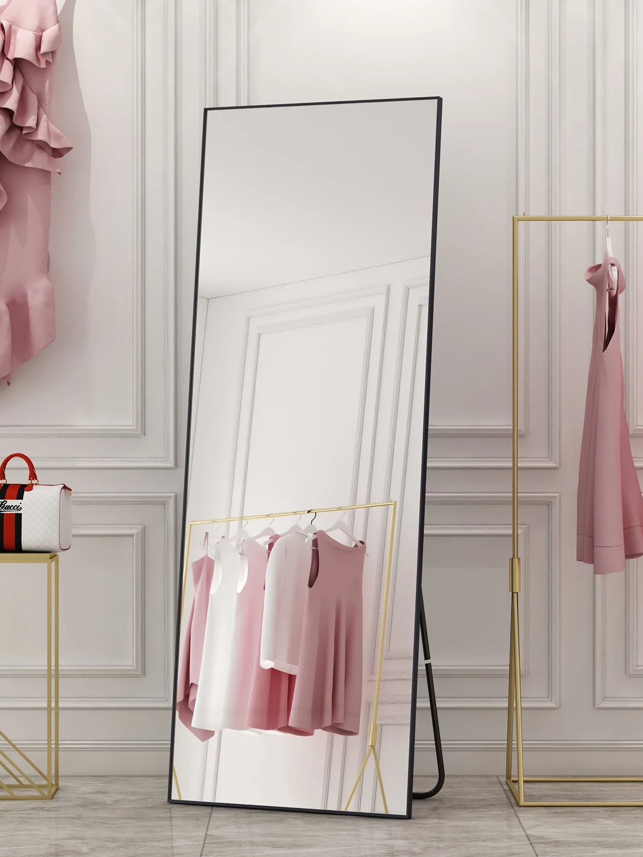 

Зеркало в полную длину, напольная одежда, магазин детской одежды, красота, Свадебный магазин, большое зеркало из стекла