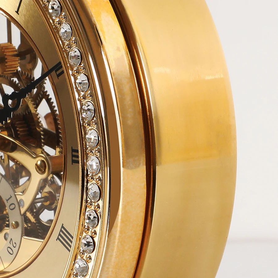 Горячая распродажа латунь Винтаж настольные часы класса люкс Гостиная офисные