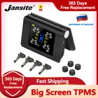 Jansite TPMS беспроводной автомобильный контроль давления в шинах интеллектуальная система светодиодный дисплей солнечной энергии с 4 встроенными или внешними датчиками Возможна доставка из России