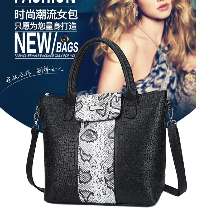 

YILIAN Luxury temperament snakeskin print handbag lady 2021 new fashion versatile high texture single shoulder diagonal span