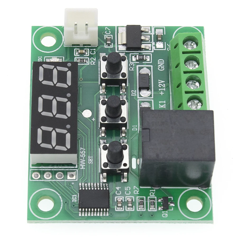 10 шт. W1209 DC 12V Красный температура отопления охлаждения Термостат Температурный