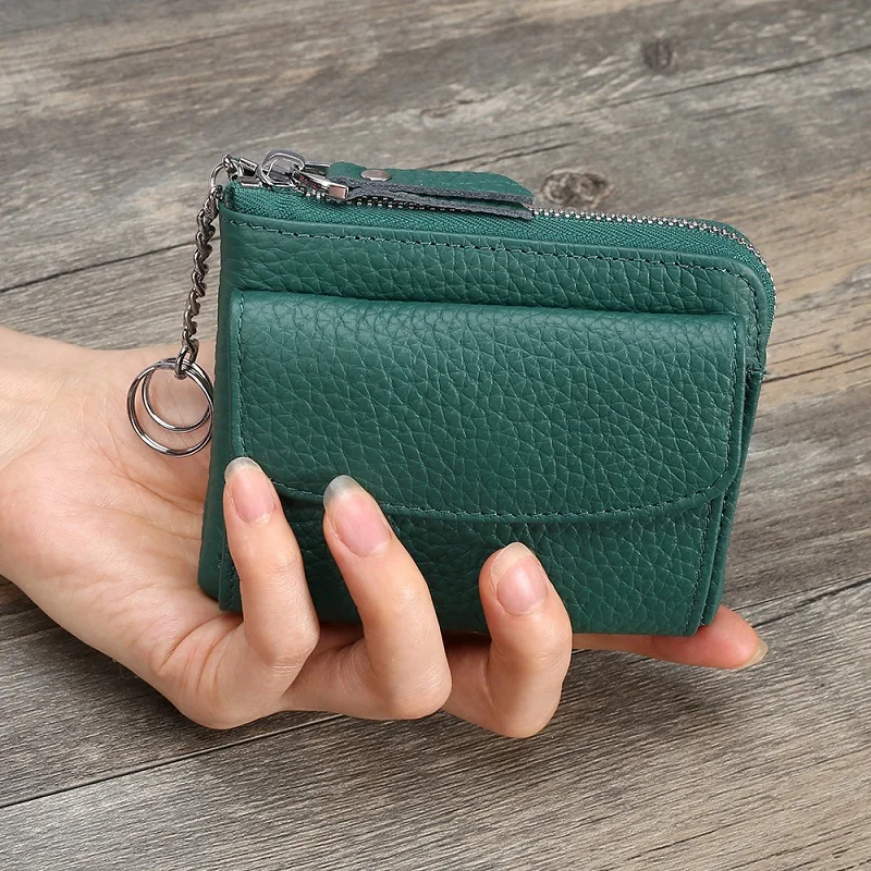 

Women Wallets Small Fashion First Layer Leather Purse Lady Card Holder Mini Money Bag Coin Purse