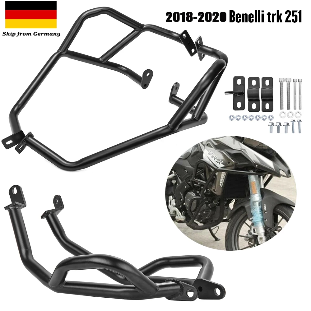 Верхняя и нижняя защита двигателя мотоцикла TRK251 бампер протектор камеры