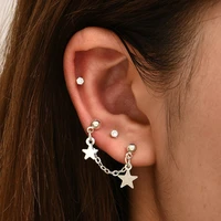 creative trendy star dangle earrings for women jewelry personality gift