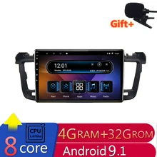 " 4G ram 8 ядер Android автомобильный DVD стерео gps навигация для peugeot 508 2011- Автомагнитола стерео bluetooth wifi