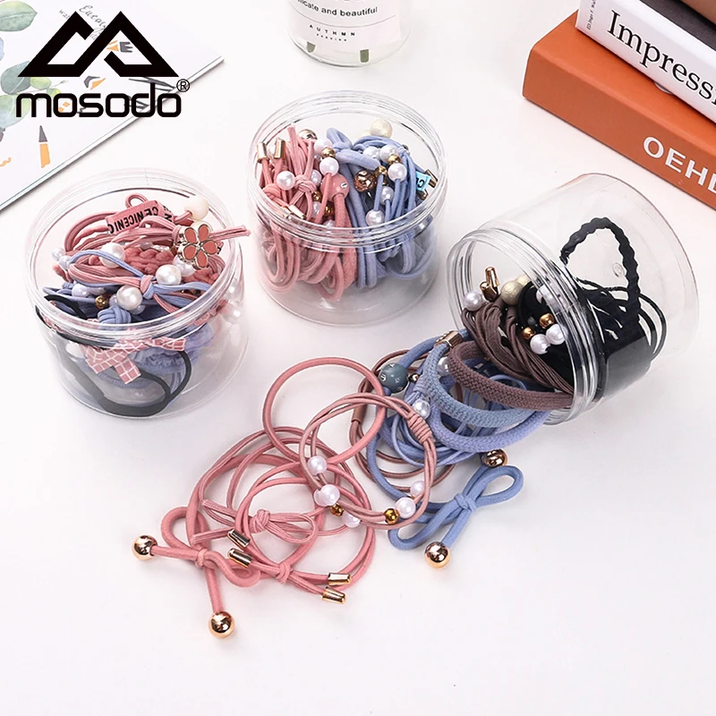 

12 шт./компл. милые резинки для волос с бантом, эластичная резинка для волос для девочек, милые резинки с жемчугом для хвоста, женские аксессуа...