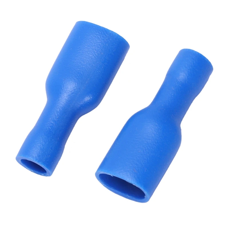 16-14AWG 10A Blue Female Spade Crimp Insulated Wire Terminal 100 Pcs | Обустройство дома