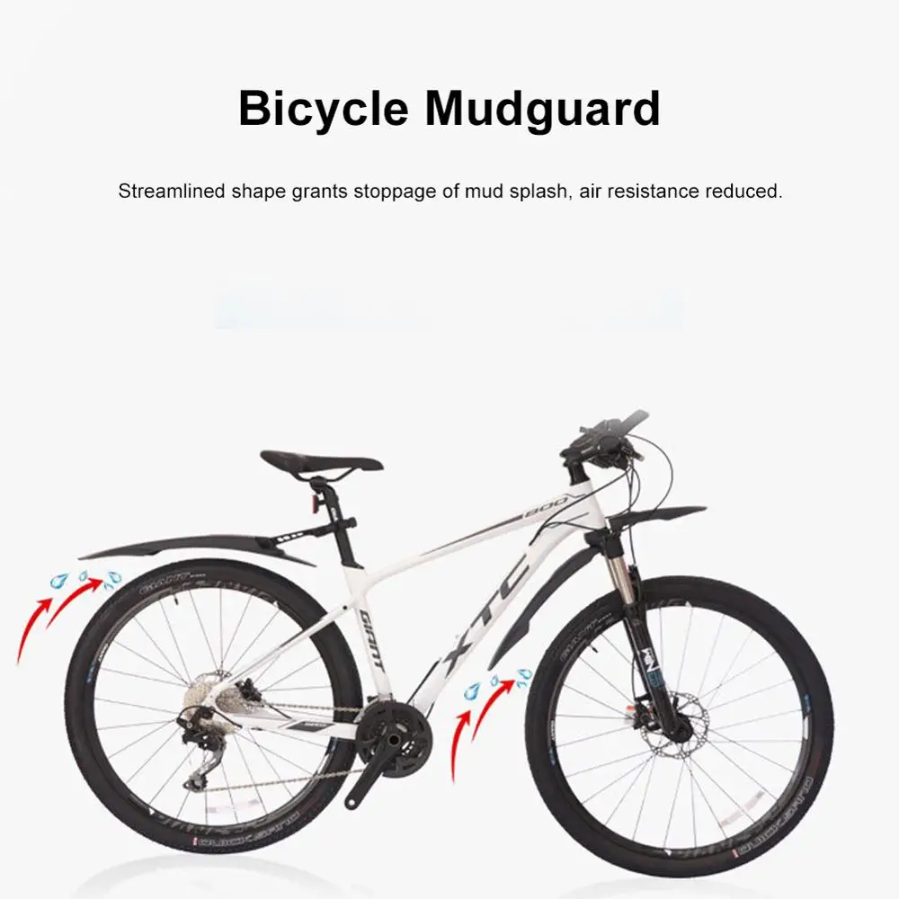 

24 26 27.5 29 inch Bicycle Fenders Mudguard Mud Wings Front/Rear Mud Guards Handy Mount Extra Length Width Deep Groove MTB DIY