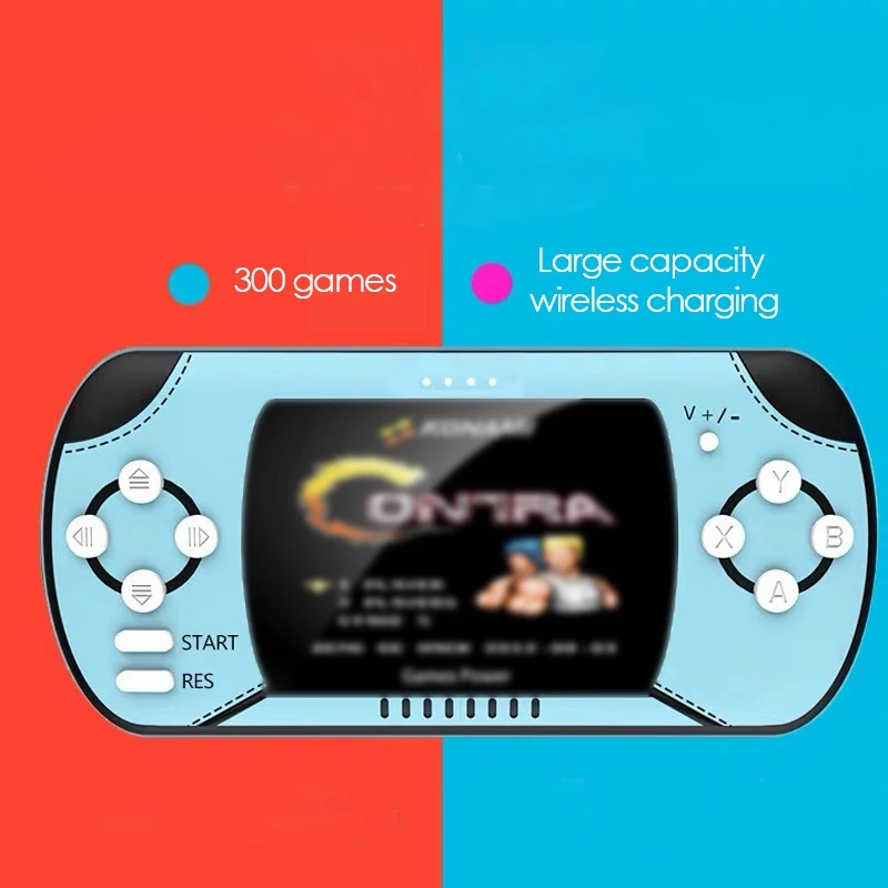 

DY02 Handheld Game Console/Power Bank USB+Wireless Charging+300 in One Game, Suitable for RPG/ACT/AVG and Other Games