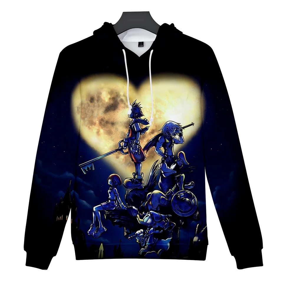 

Kingdom Hearts 3D Hoodies Japan Cartoon 3D Children Casual Sweatshirt Women Men Long Sleeve Pullovers Kingdom Hearts Sora Hoodie