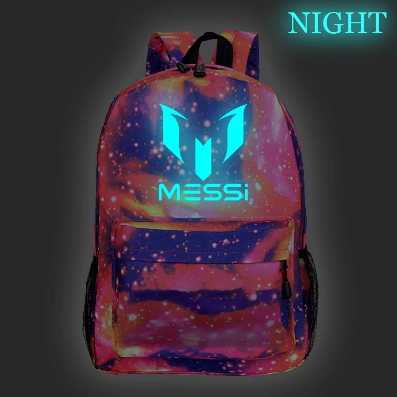 

Messi Luminous School Bags Students Boys Girls School rucksack New beautiful Messi printing knapsack Casual Backpack