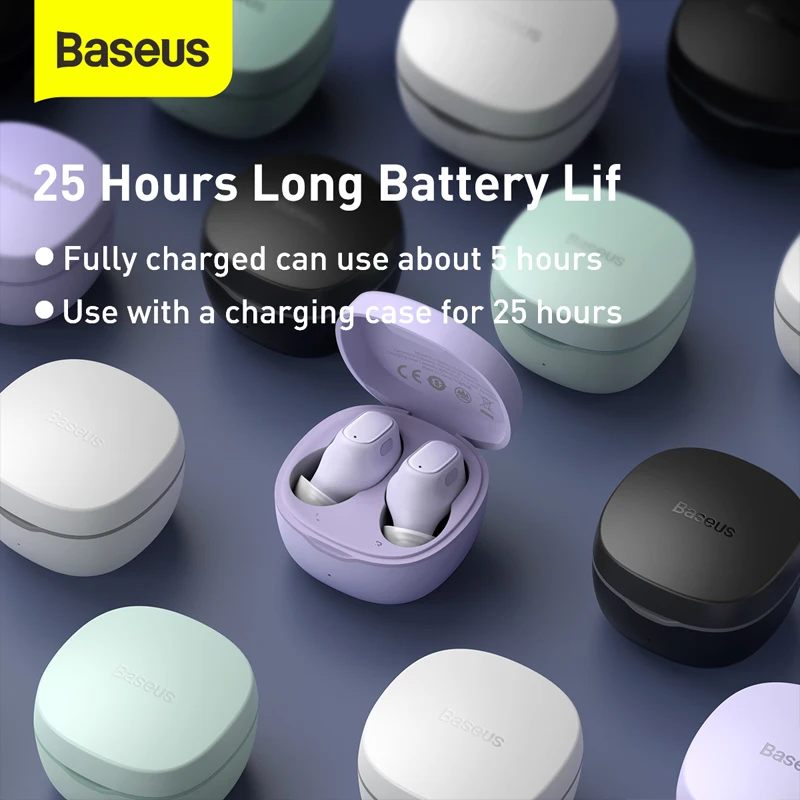 Baseus WM01 мини наушники вкладыши TWS беспроводные Bluetooth 5 0 True Wireless гарнитуры для iPhone 12