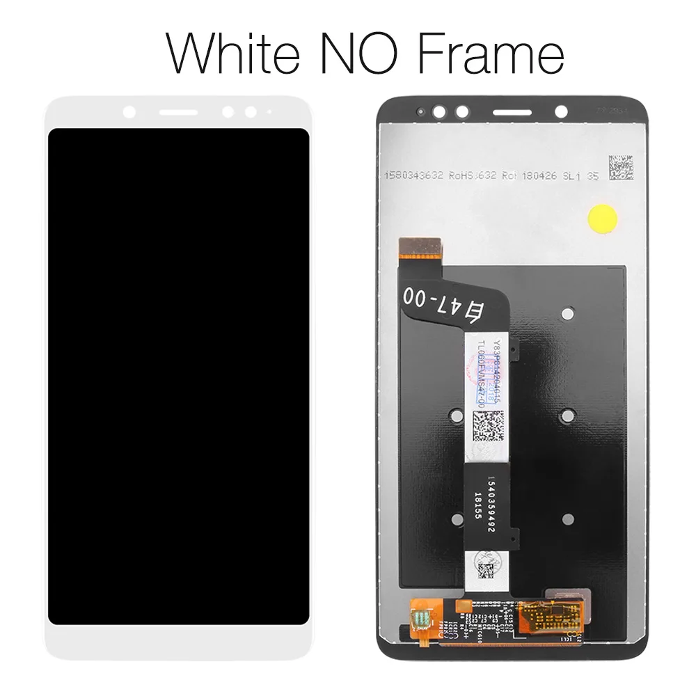White No Frame ЖК-дисплей для Xiaomi Redmi Note 5 Pro Prime, сенсорный экран, дигитайзер с рамкой для Xiaomi Redmi Note 5, ЖК-дисплей - Цвет: White No Frame