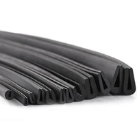 123510m black rubber edge strip u section anti oil seal edge shield encloser inner width 0 5 10mm high 5 15mm