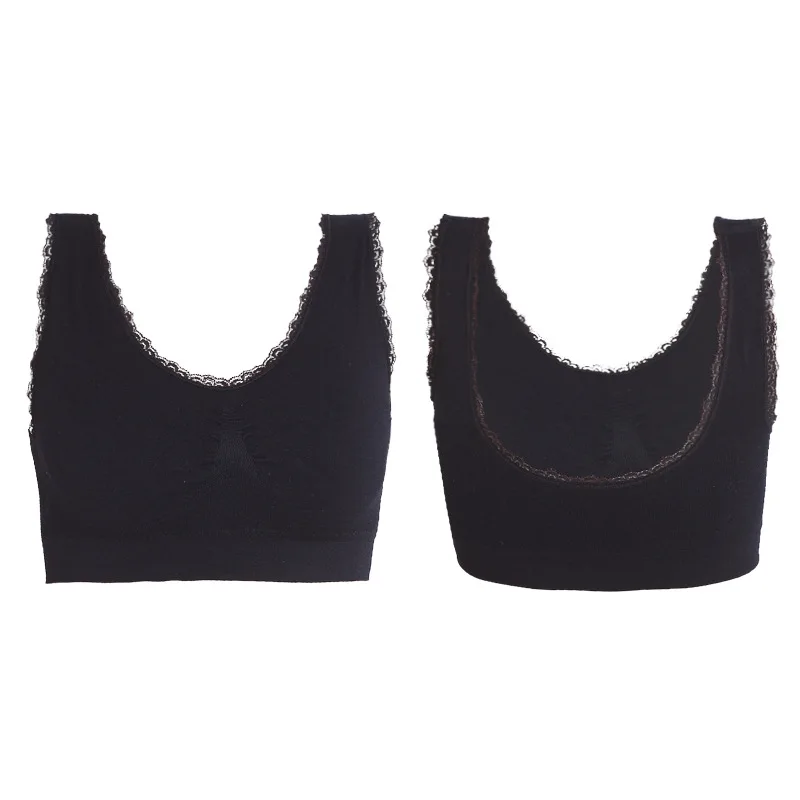 Женский кружевной спортивный бюстгальтер WANAYOU ударопрочный дышащий для фитнеса