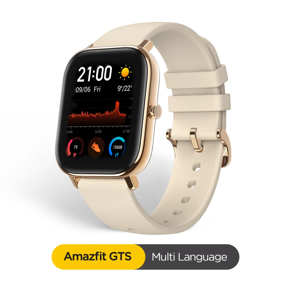 Глобальная версия Amazfit GTS Смарт-часы 5ATM водонепроницаемые Смарт-часы 14 дней батарея gps управление музыкой кожаный силиконовый ремешок