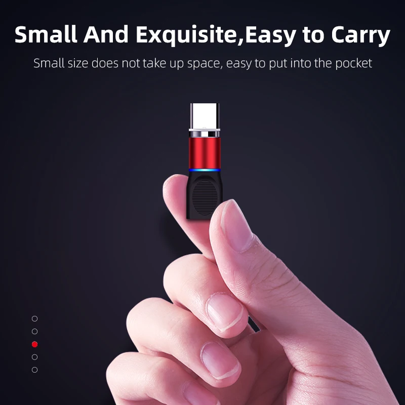 Micro USB Type C Cable For iPhone 12 13 Convert Magnetic Cabo Adapter Magnetic Charger Connector Mobile Phone Charging Converter