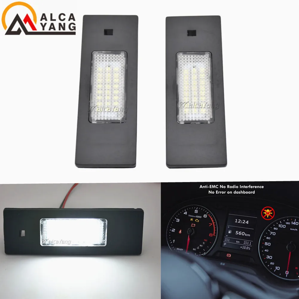 2pcs auto LED numero luce targa LED lampada di licenza per BMW E87 E81 F20 E63 E64 F12 F13 OEM n. 63267165735 63267193294