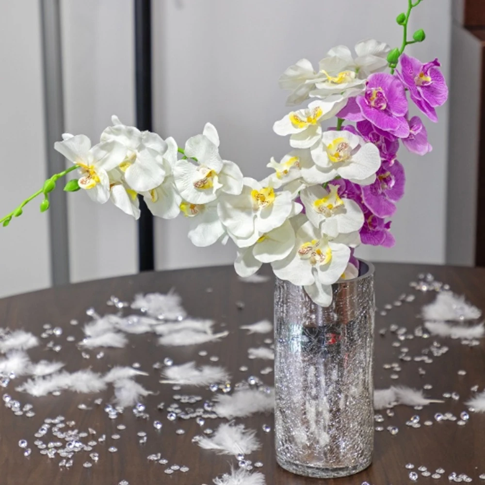 

Orchid Artificial Flowers Butterfly Phalaenopsis Fake Flower For DIY Party Festival Bouquet Wedding Home Hotel Decoration