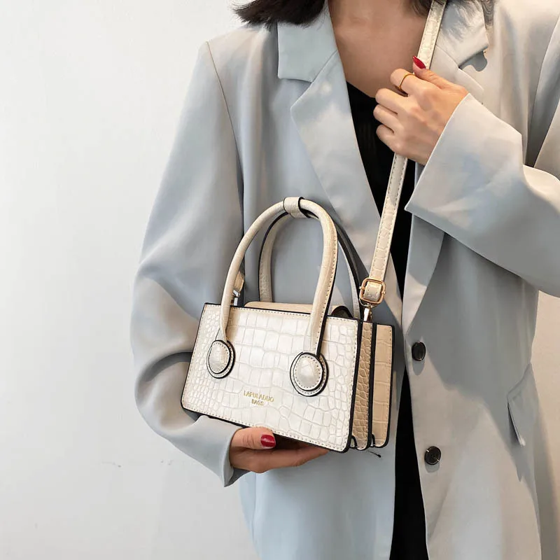 

Elegant Designer New Women Crocodile Pattern Handbags Big Capacity Trendy Shoulder Sac Texture Alligator Chain Messenger Bolsa