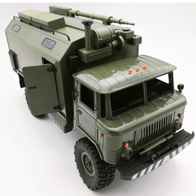 Радиоуправляемая машинка на радиоуправлении, светодиодные игрушки WPL B24 ZH 1:16 2,4G 4WD RC C ar, грузовик, внедорожный рок-гусеничный RTR зеленый D300429