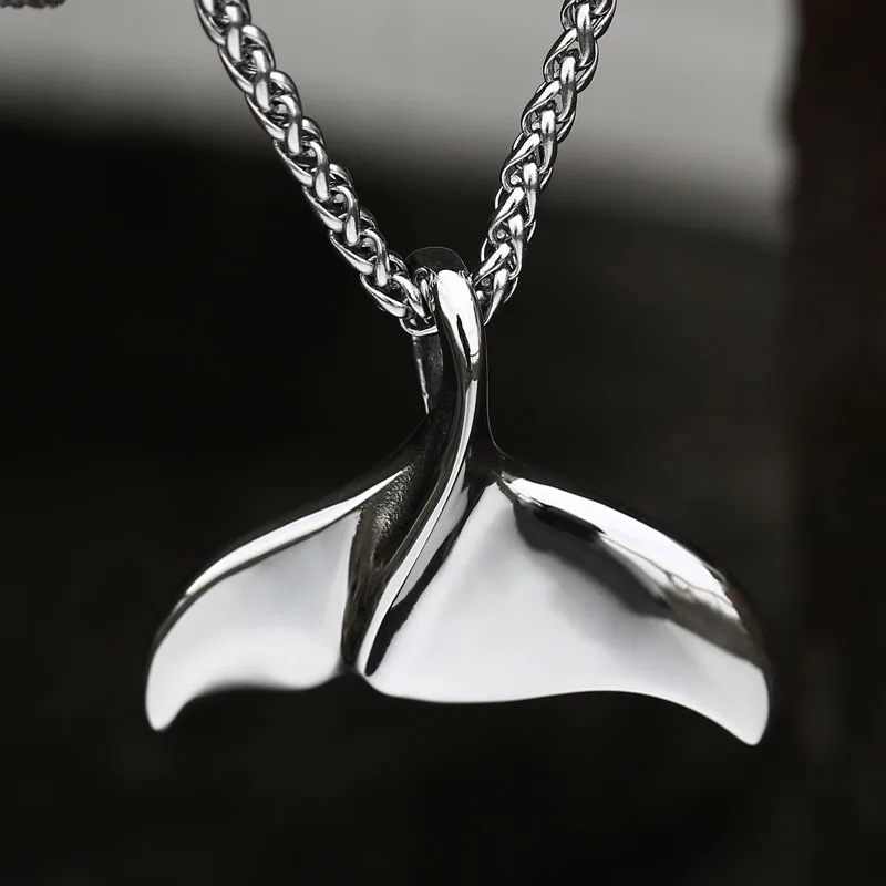 BEIER Stainless Steel Punk Style Dolphin sharkanimal Fish Pendant fashion Chain Necklace men/women Jewelry BP8-539 | Украшения и