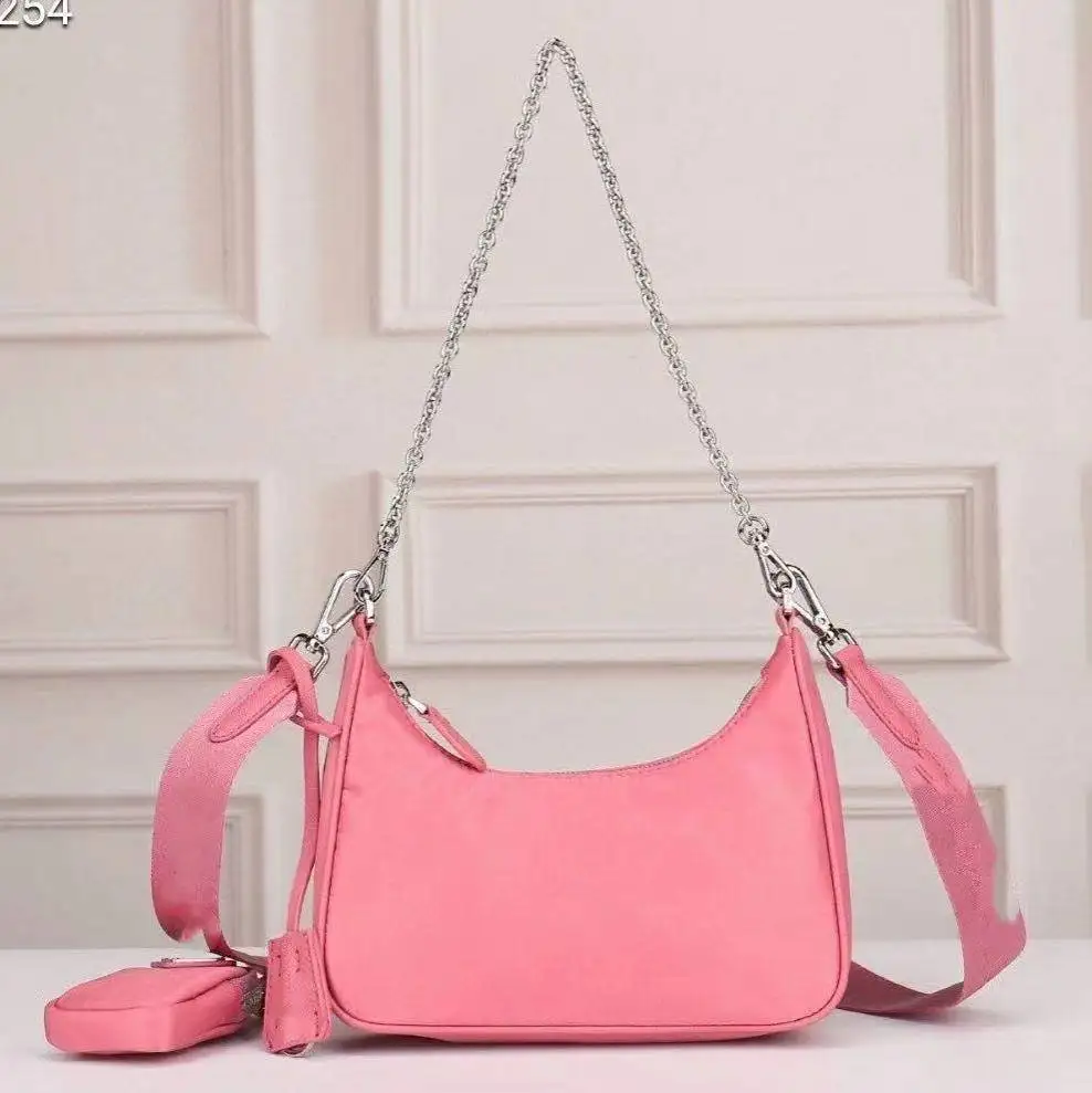 

2020 high quality senior designer diagonal Chain Handbag Oxford cloth bag Oxford cloth with leather diagonal women's handbag