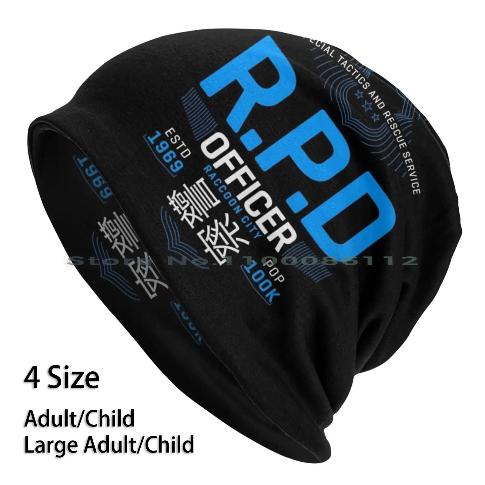 

Rpd Beanies Knit Hat Funny For Men Resident 2 Remake Leon Claire Horror Survival Retro Vintage Rpd Racoon City Gamer Zombie