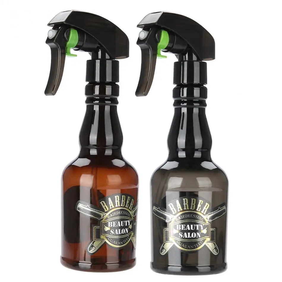 300ml Refillable Hairdressing Water Sprayer Bottle Barber Vintage Spray Mist Hair Tool Brown Salon Care Stying Tool|Аксессуары для