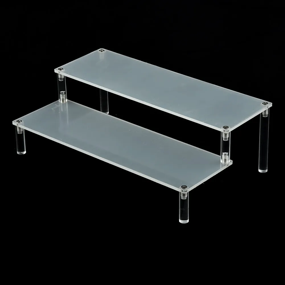

Acrylic Figure Display Stand Cosmetics Perfume Rack Ladder Doll Trapezoidal Shelf Store Home Kitchen Organizer