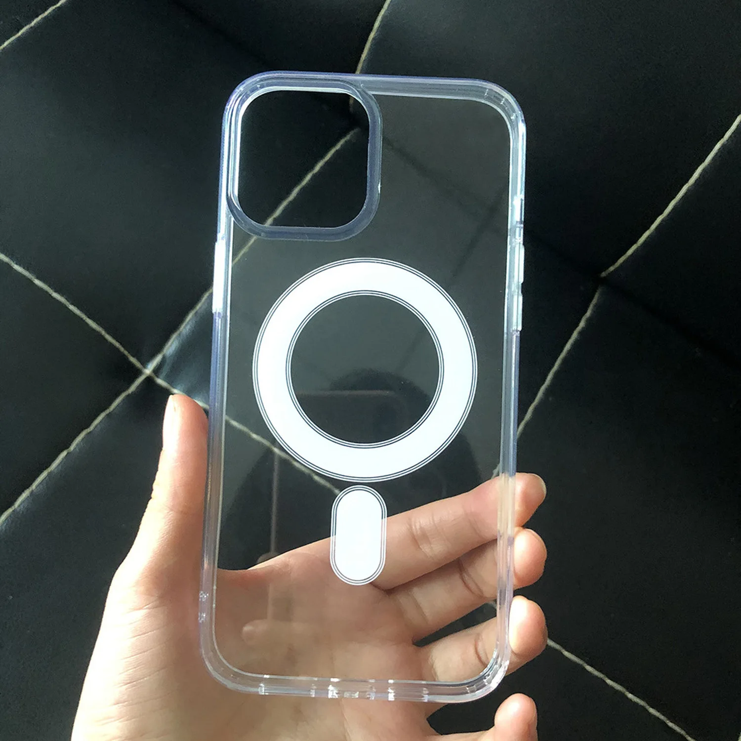 

Official Magsafe Phone Case for iPhone 12 Mini Pro Max 5.4 6.1 6.7 Support Wireless Charging Clear Acrylic Cover Protection Hard