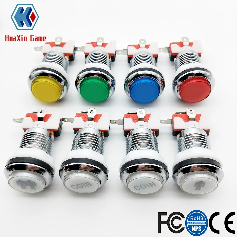 Игровой 3D Джойстик SANWA 2 игрока Pandora Wi Fi хромиросветодиодный светодиодная кнопка