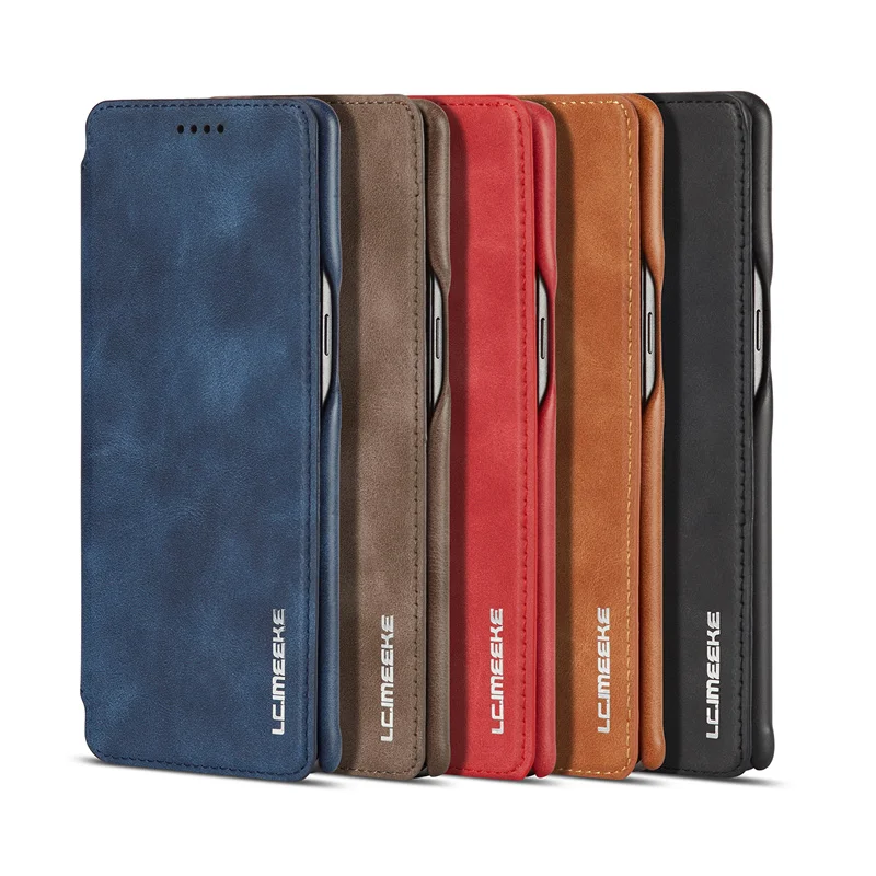 

Retro PU Leather Flip Case For Samsung Galaxy S7 S8 S9 S10 S20 Note 8 9 10 20High Quality Ultra-thin Business Protective Cover