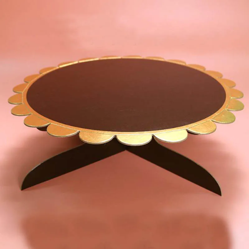 Круглая картонная подставка для торта подсолнувечерние праздничный дисплей