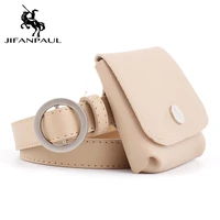 jeanpaul belts for women genuine leather female quality cow skin strap female girdle for jeans fashion round ring buckle belts