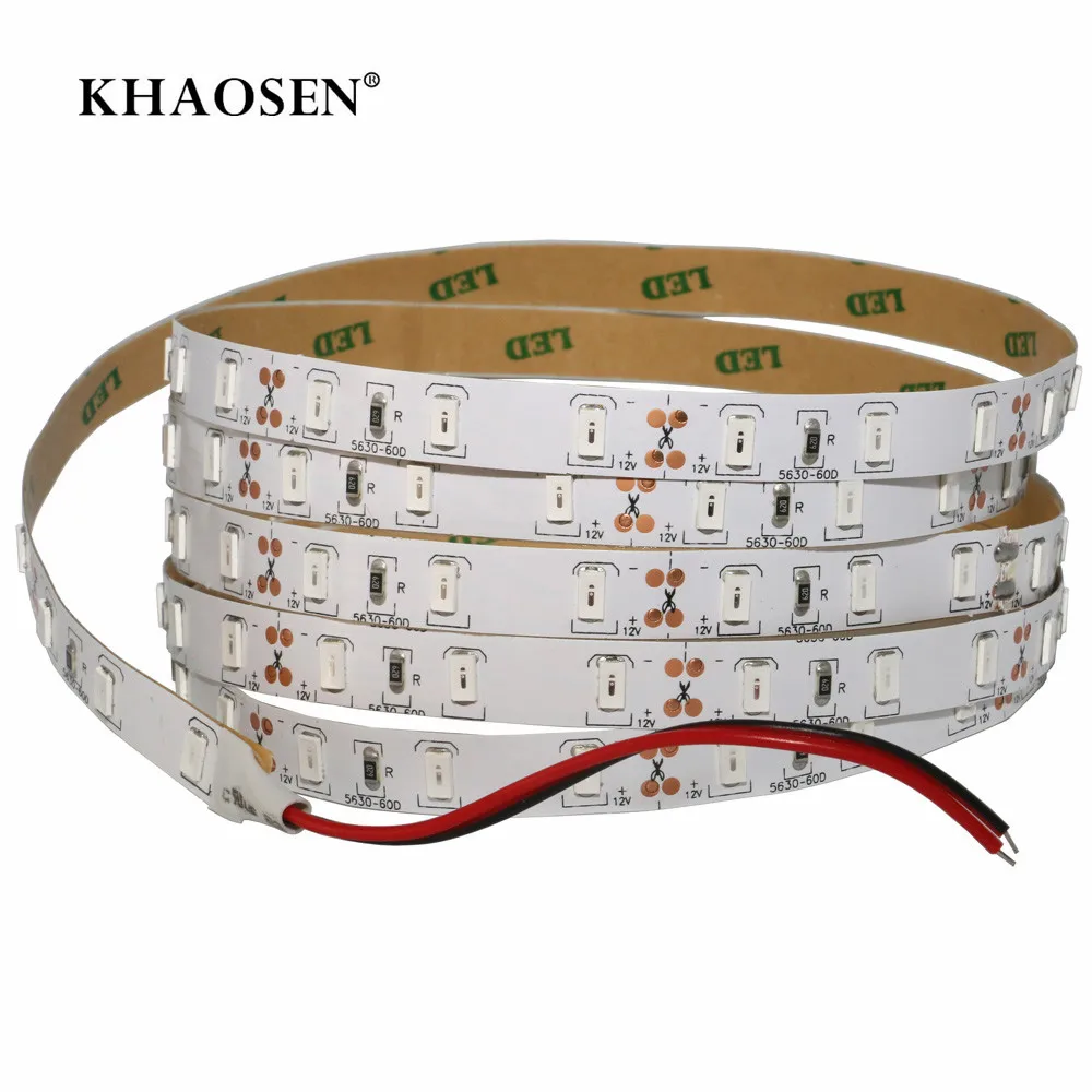 СВЕТОДИОДНАЯ лента SMD 2835 5630 5050 RGB 60 светодиодов/м 1 5 м 12 В постоянного