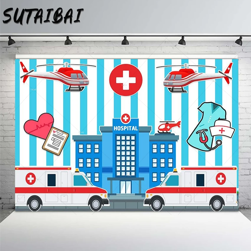 Фон для студийвечерние фотосъемки с изображением медсестры выпускного |