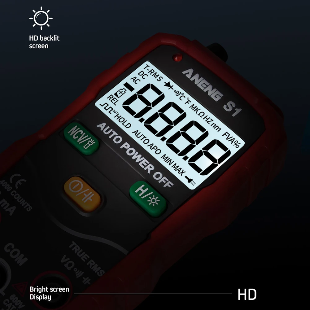 Умный мультиметр Цифровой истинный RMS Авто Диапазон Профессиональный ЖК