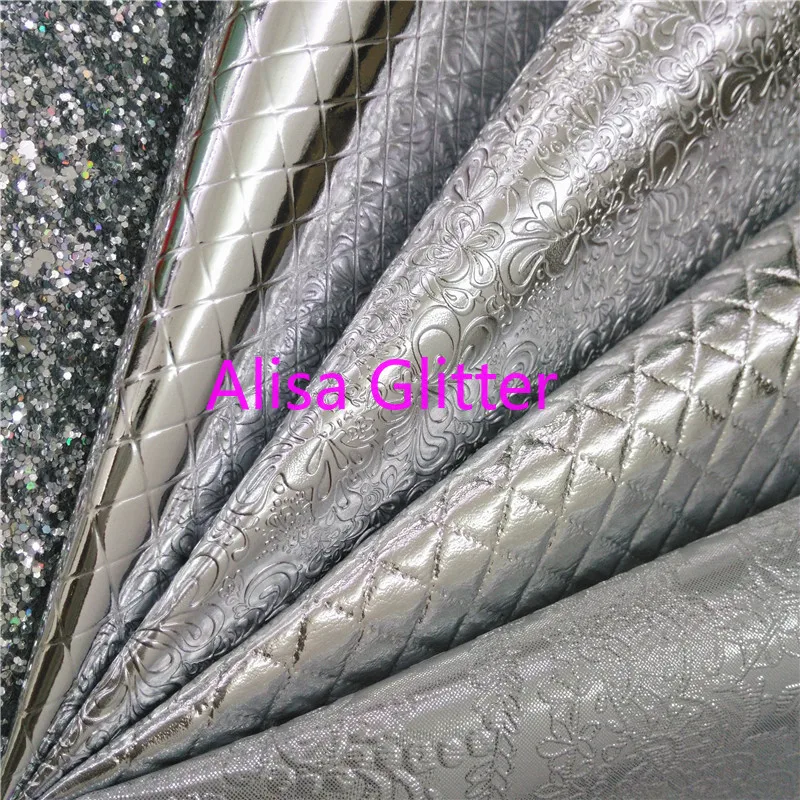 1 шт. А4 Размер 21х29см блестящая серебристо серая ткань Алиса пледы из