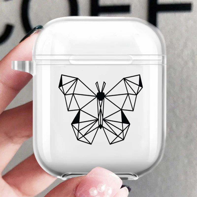 

Soft silicone Case For Apple Airpods Pro Cute Line Art Geometric Animal Elephant Cat Dog Bluetooth Wireless Headset Clear Cover