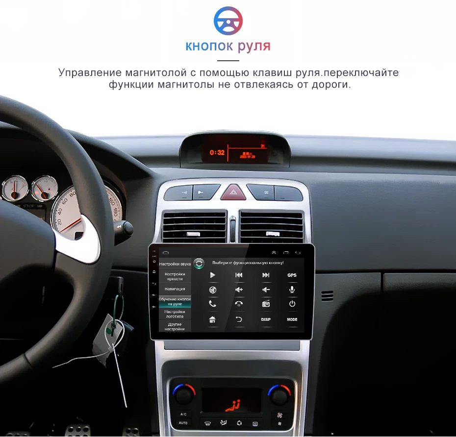 Junsun 4G+ 64G Android 9,0 для peugeot 307 2002-2013 авто 2 din автомагнитола стерео плеер Bluetooth gps навигация нет 2din dvd