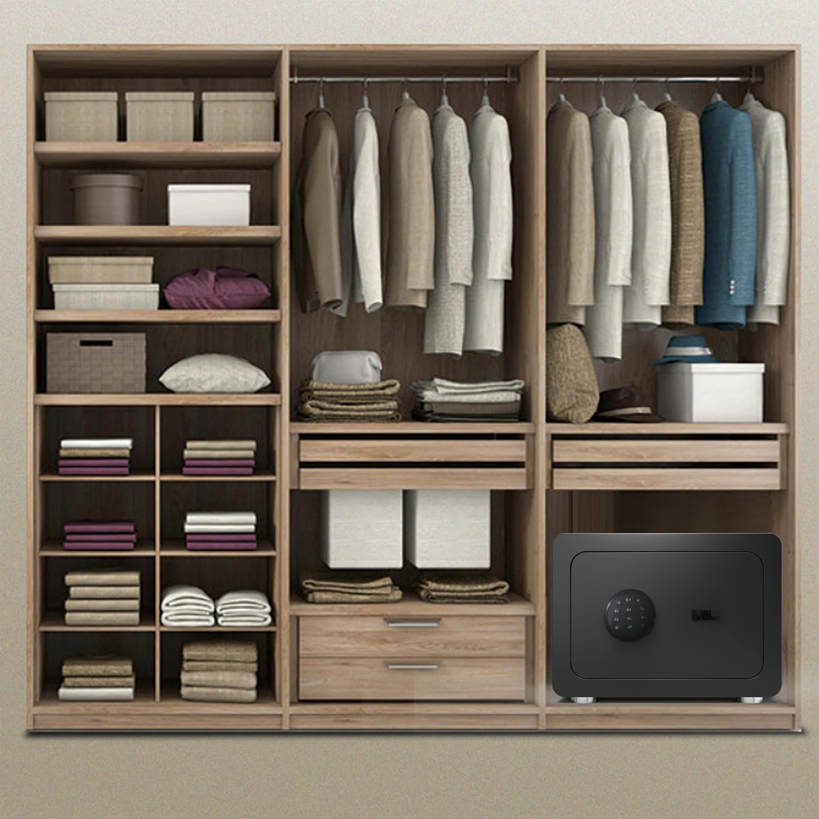 Сейф для дома с электронным цифровым кодом хранения наличных ценностей