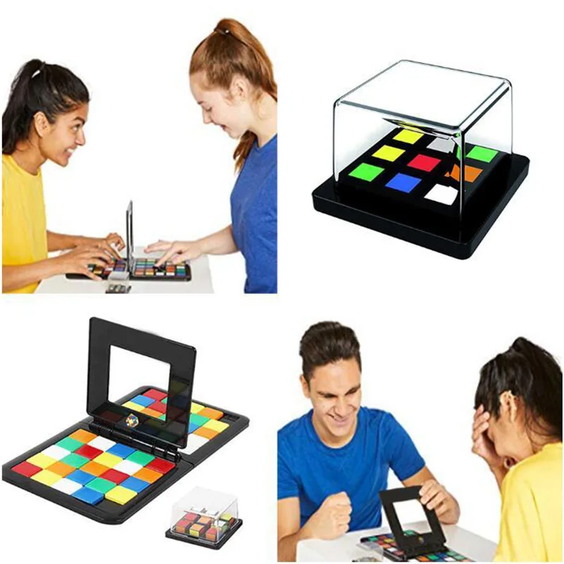 Новая настольная игра 3D головоломка куб wtih доска 48 шт. красочные блоки Дети