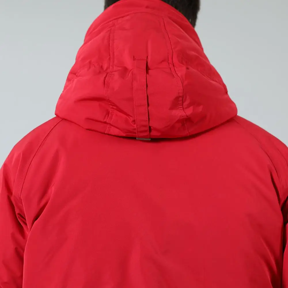 Мужская короткая куртка бомбер SIMWOOD модная теплая на 90% ном сером утином пуху с