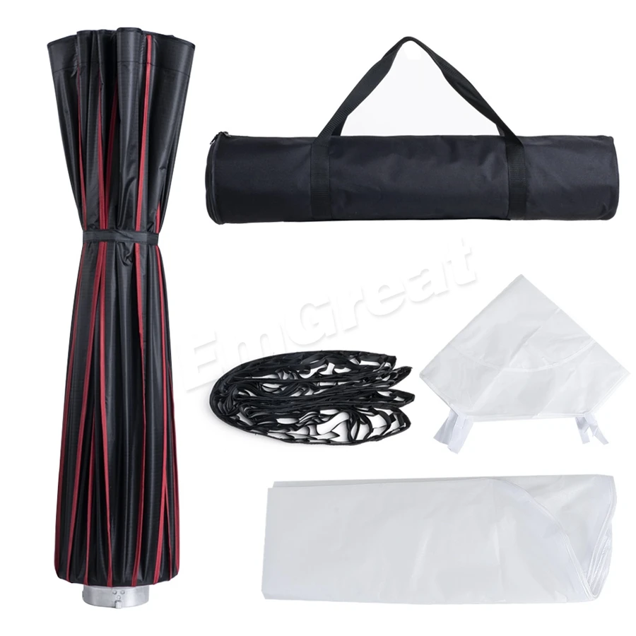 

LAOFAS Umbrella Softbox 16 Rods Deep Parabolic Quick Folding Bowens Mount for Aputure 120D II 300D II Godox SL60W SL150W FV150